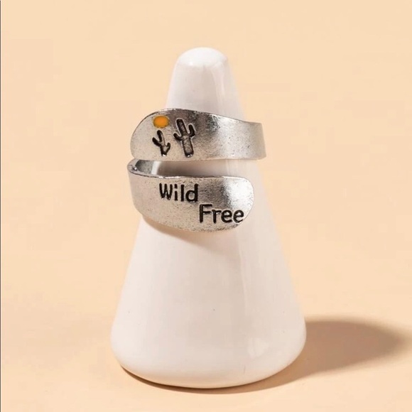 Wild Free Cactus Silver Ring - Picture 3 of 11